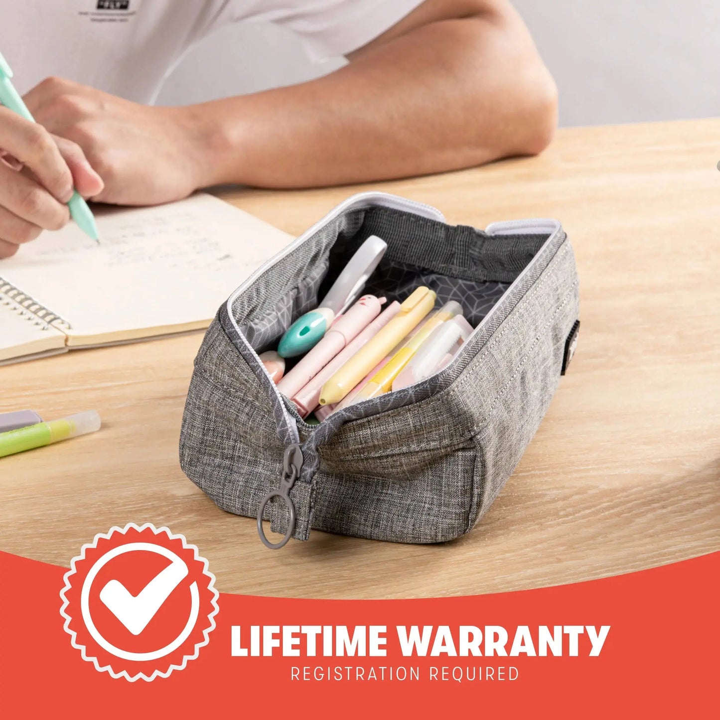 ZIPIT Lenny Pencil Case - Black