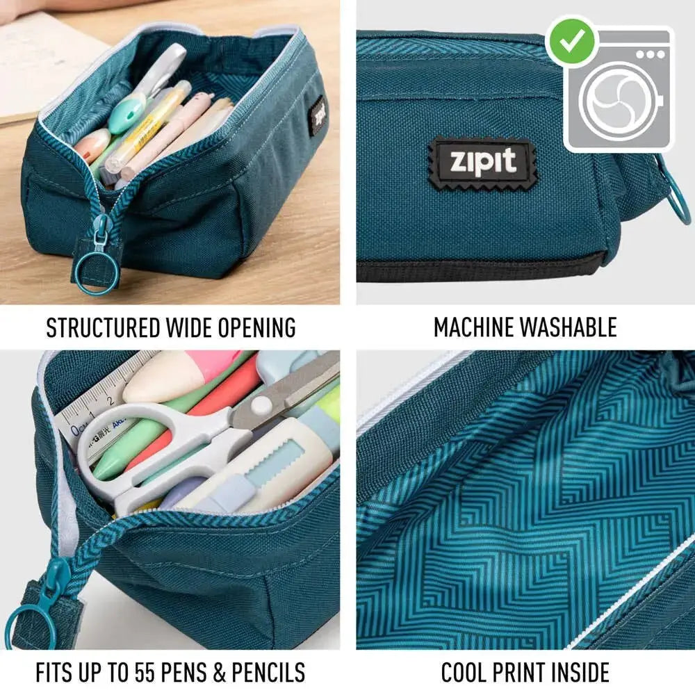 ZIPIT Lenny Pencil Case - Gray