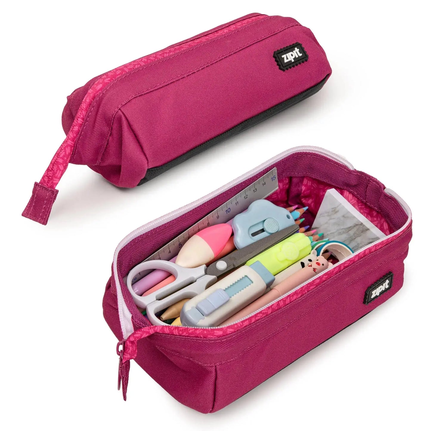 ZIPIT Lenny Pencil Case, Pink