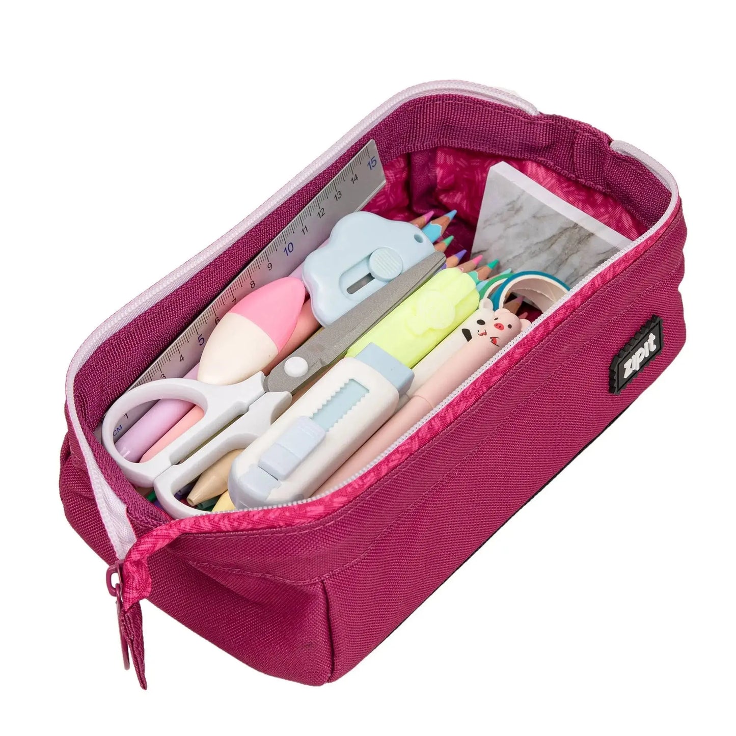 ZIPIT Lenny Pencil Case, Pink