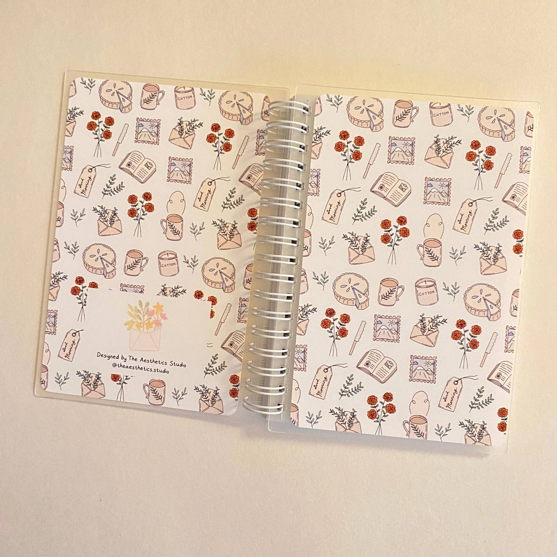 cozy cottage reusable sticker storage book The Aesthetics Studio