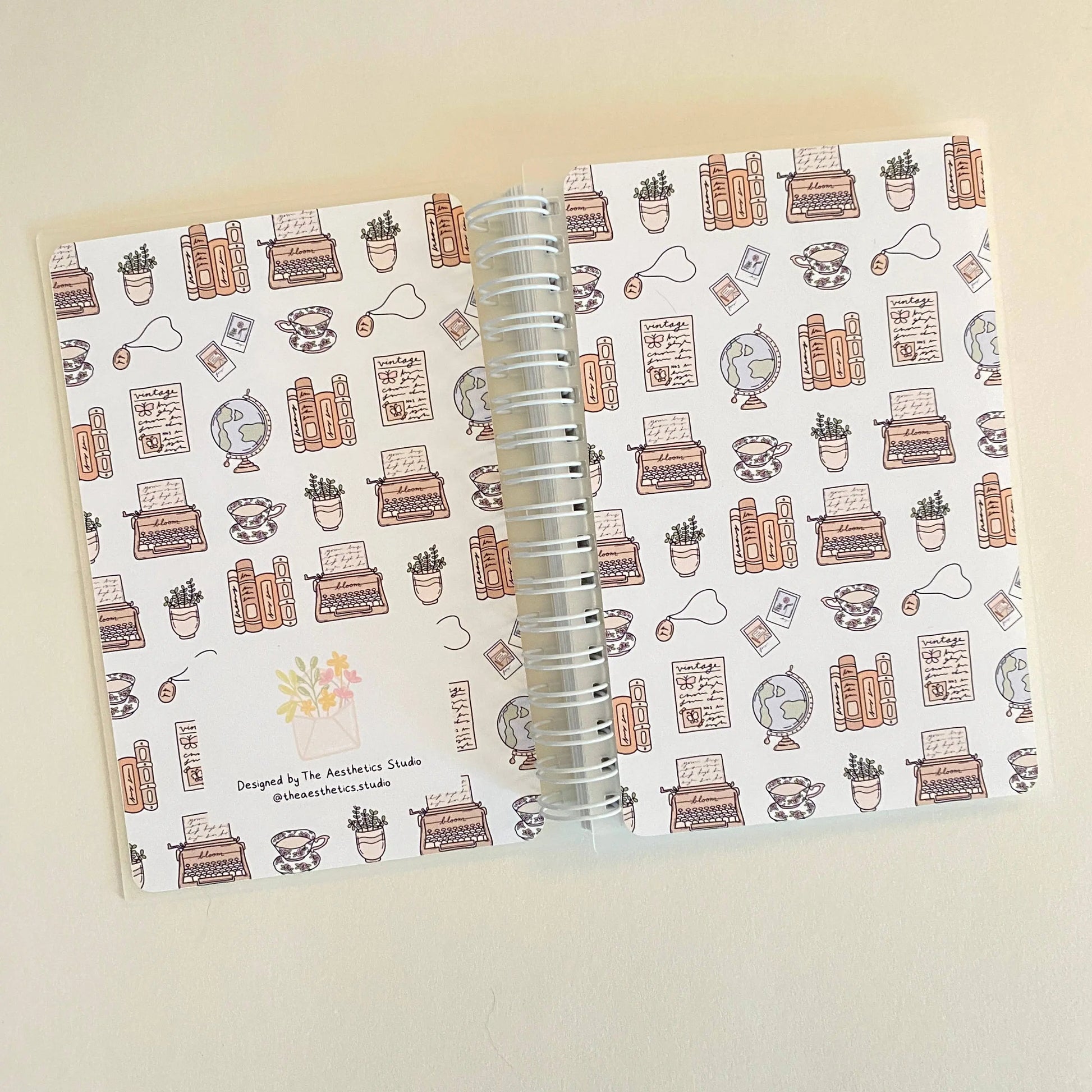 dark academia reusable sticker storage book The Aesthetics Studio