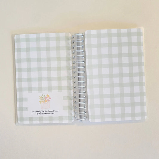 green grid reusable sticker storage book The Aesthetics Studio