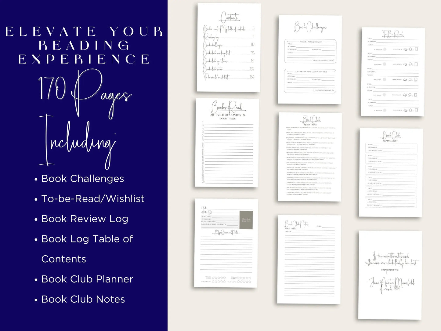 Enchanted Reading Journal - Mystical Bookish Companion