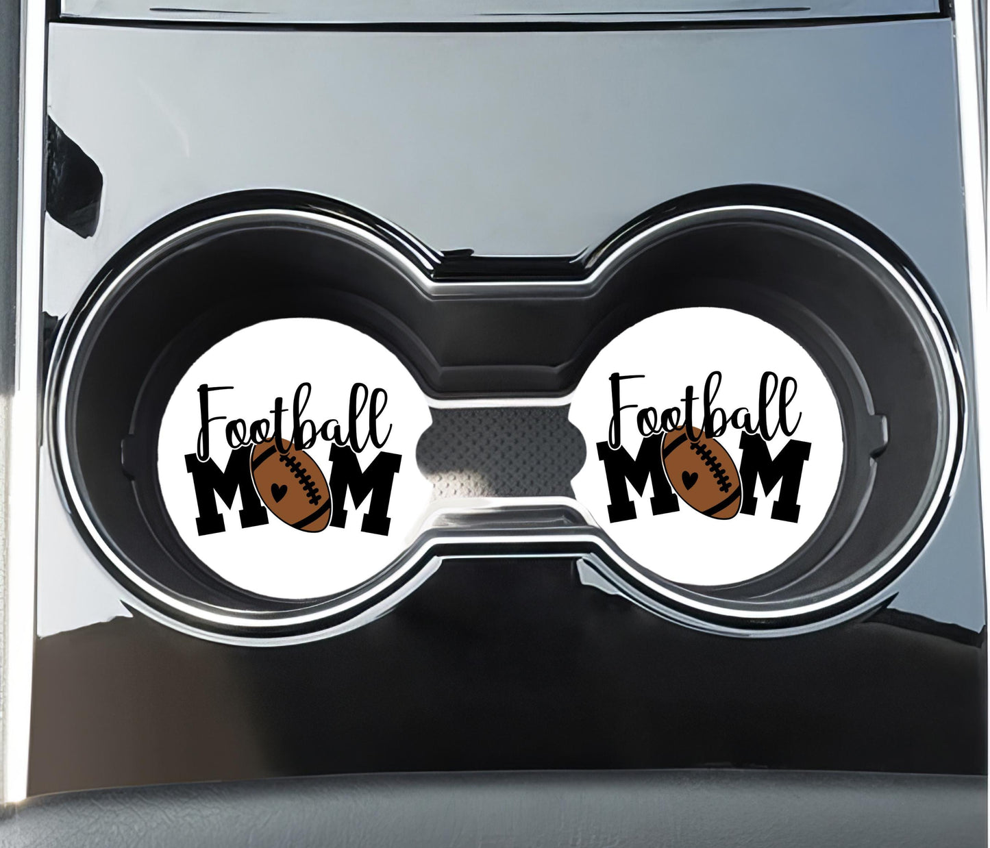 Football Mom - Car Coaster