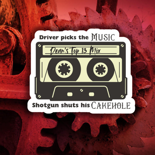 Shotgun Shuts his Cakehole ( Supernatural ) - Sticker