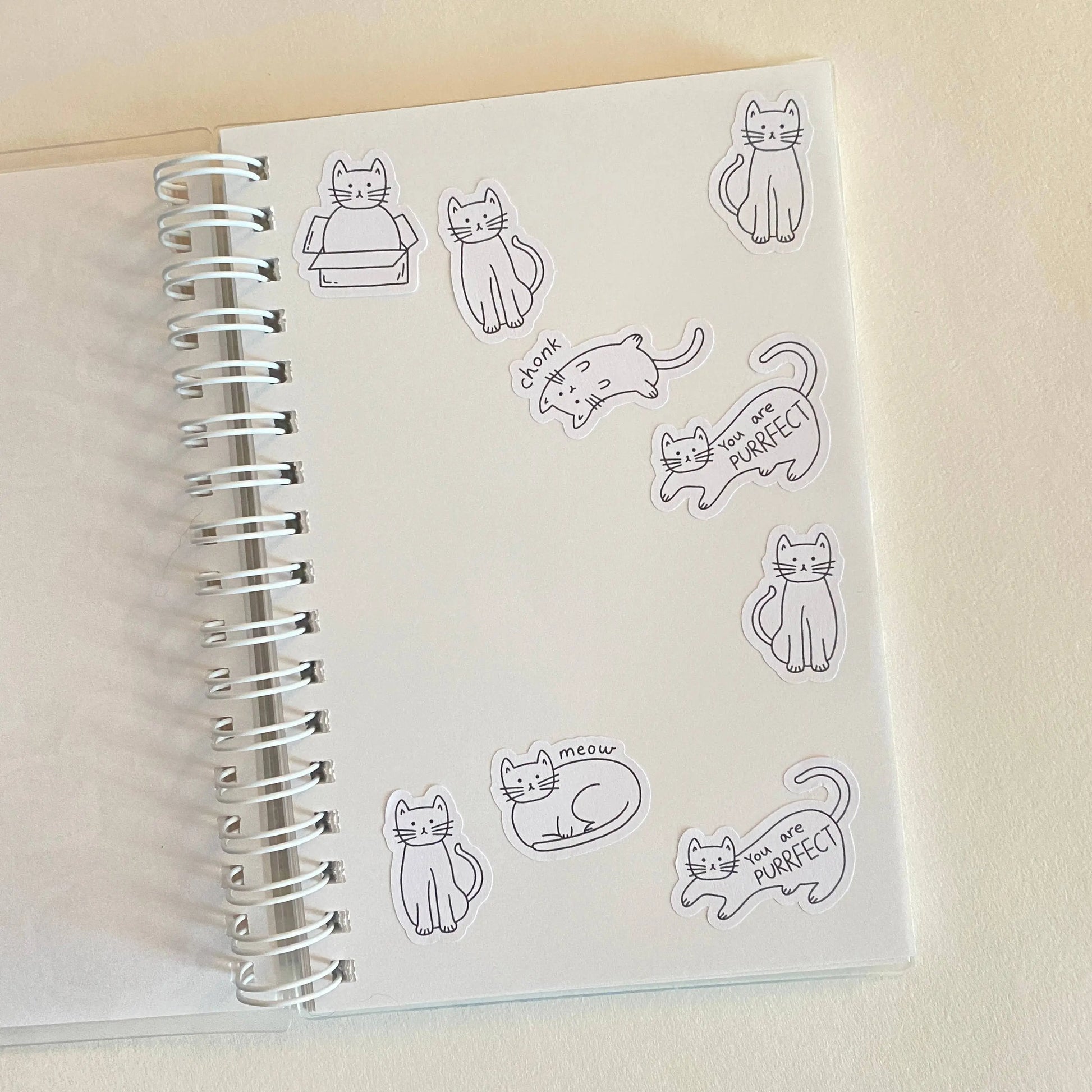 purple grid reusable sticker storage book The Aesthetics Studio