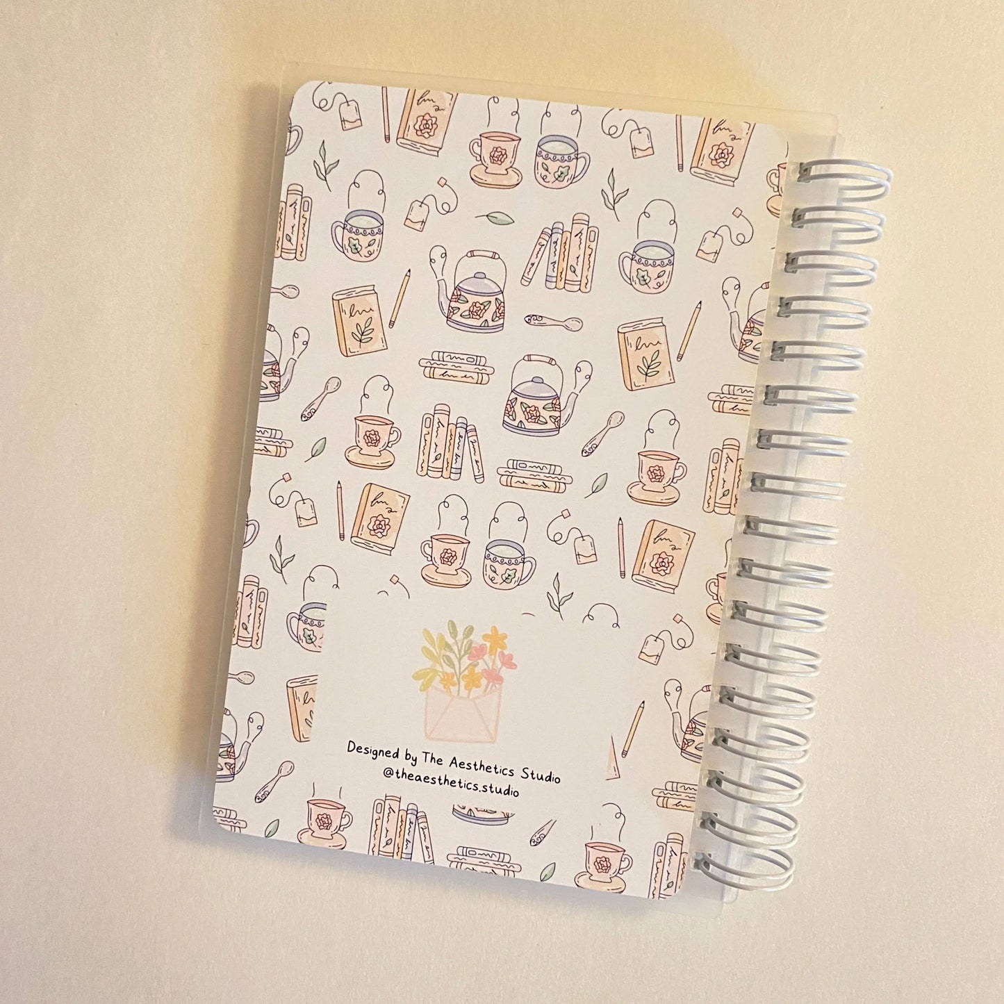 tea & books reusable sticker storage book The Aesthetics Studio