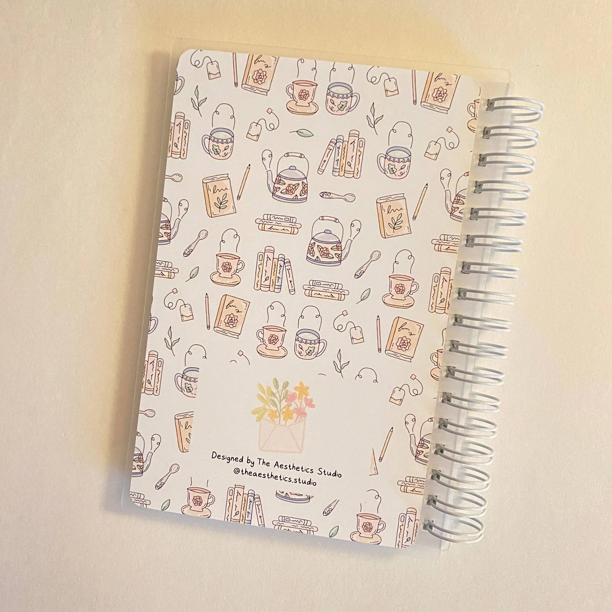 tea & books reusable sticker storage book The Aesthetics Studio