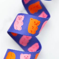 1.5" Gummy Bears Webbing - Royal Blue