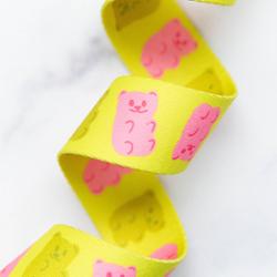 1.5" Gummy Bears Webbing - Citron