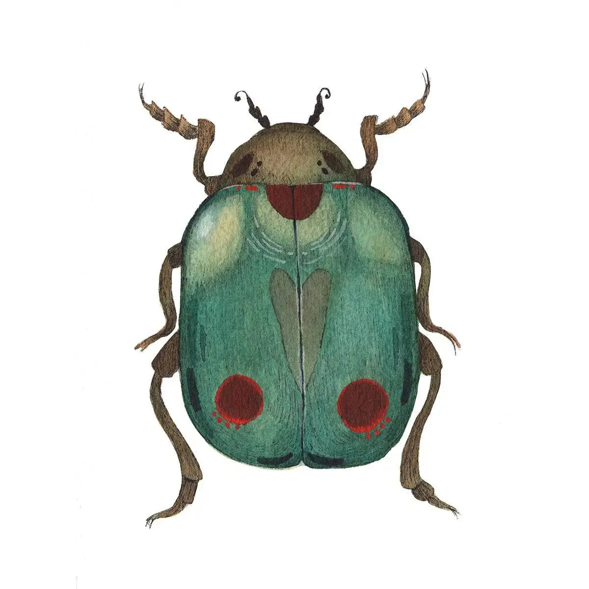 5"x7" Print - Bug Collection - Beetle