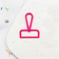 1.5" Swivel Snap Hook - 12 Pack Hot Pink