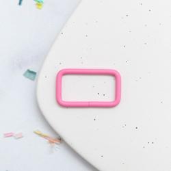 1.5" Rectangle Ring 12ct P Pink