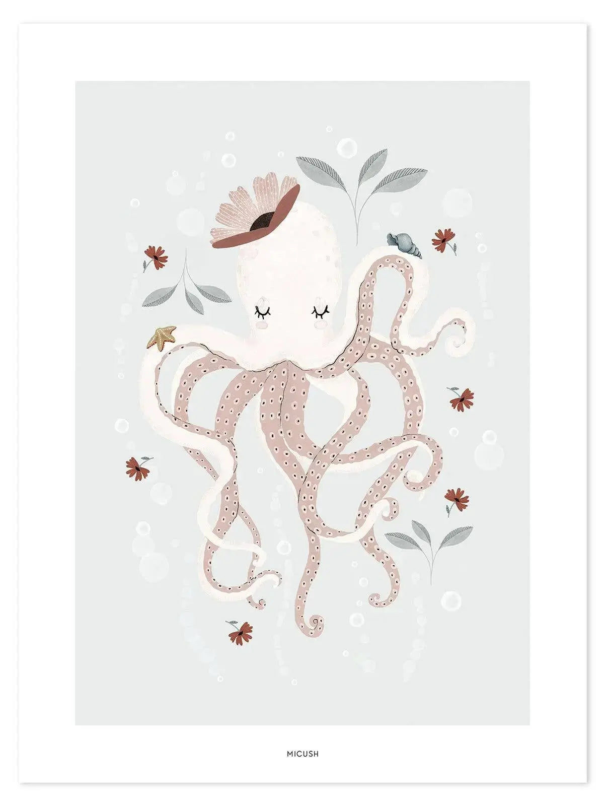 Art Print (30X40Cm) - Lady Octopus