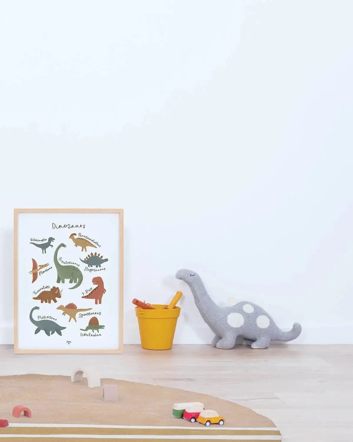 Art print (30 x 40 cm) - dinosaurs species