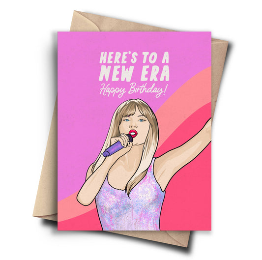 Birthday Era - Taylor Swift Funny Birthday Card Pop Cult Paper