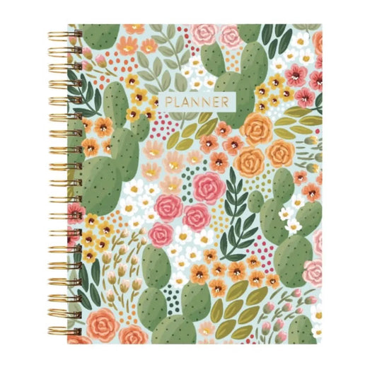 Cactus Blooms Undated Planner Elyse Breanne Design