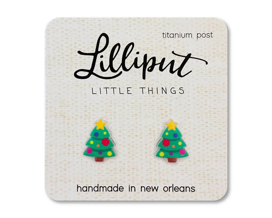 Christmas Tree Earrings Lilliput Little Things