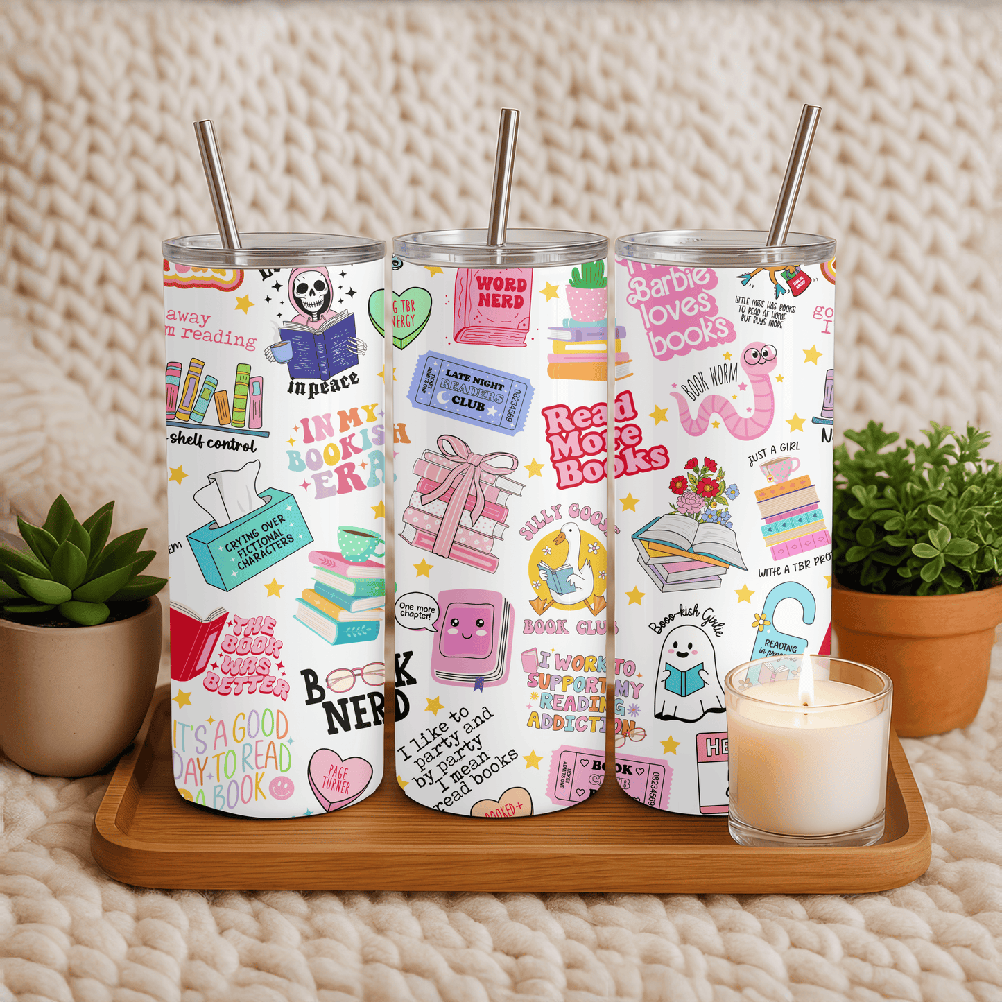 Book Lover Tumbler 20oz