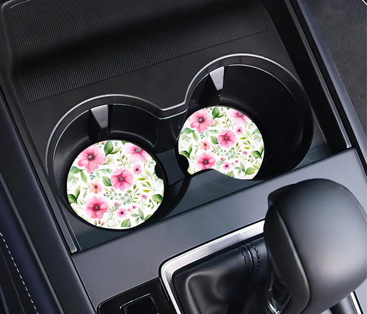 English Ivy Rose  - Car Coaster
