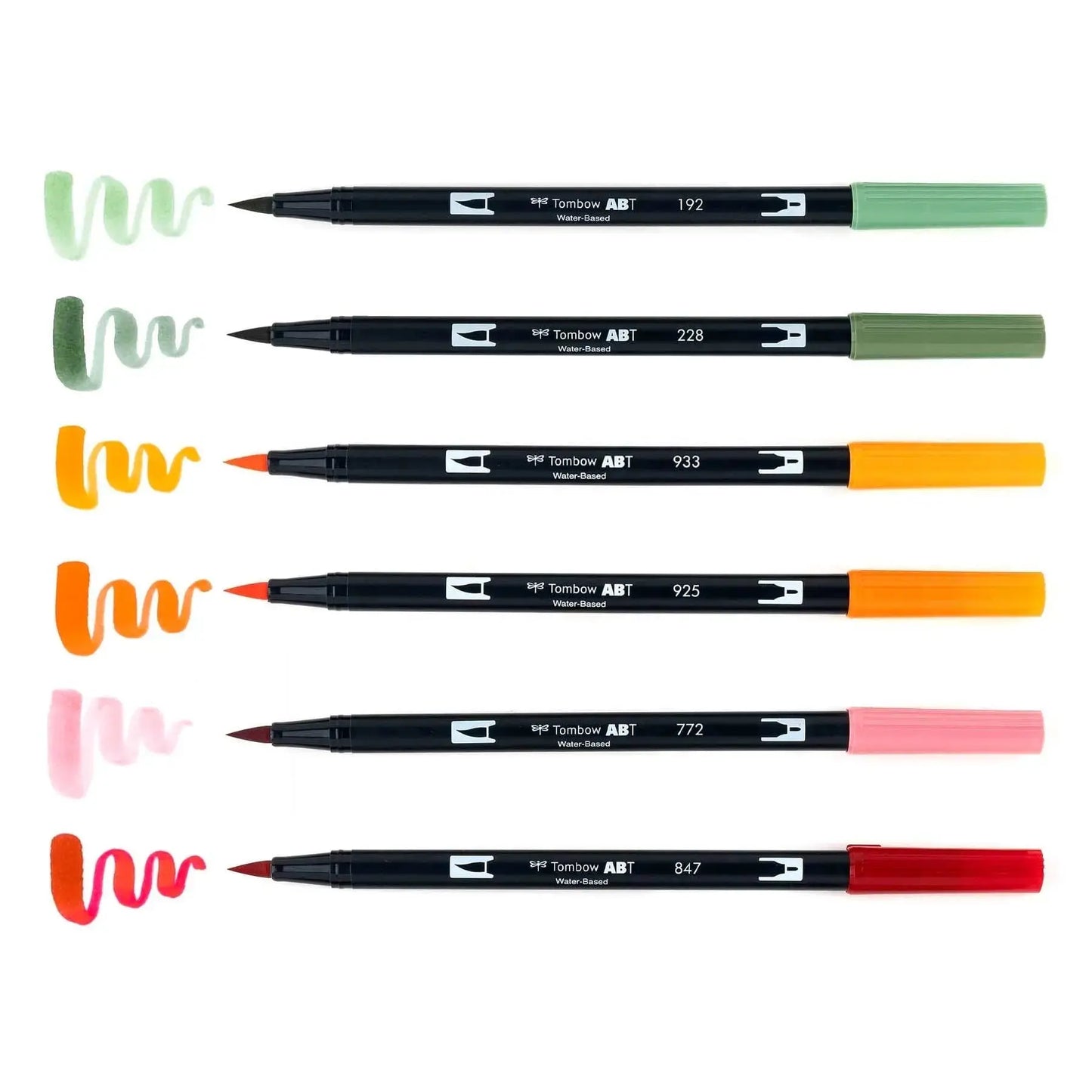 Dual Brush Pen Art Markers, Pumpkin Spice, 6-Pack