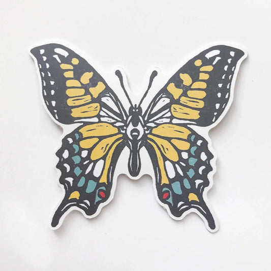 Eastern Tiger Swallowtail Butterfly Paper Sticker