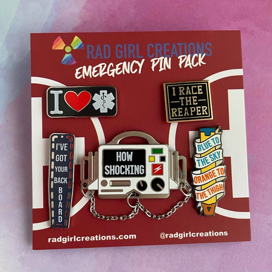 Emergency Pin Pack Rad Girl Creations