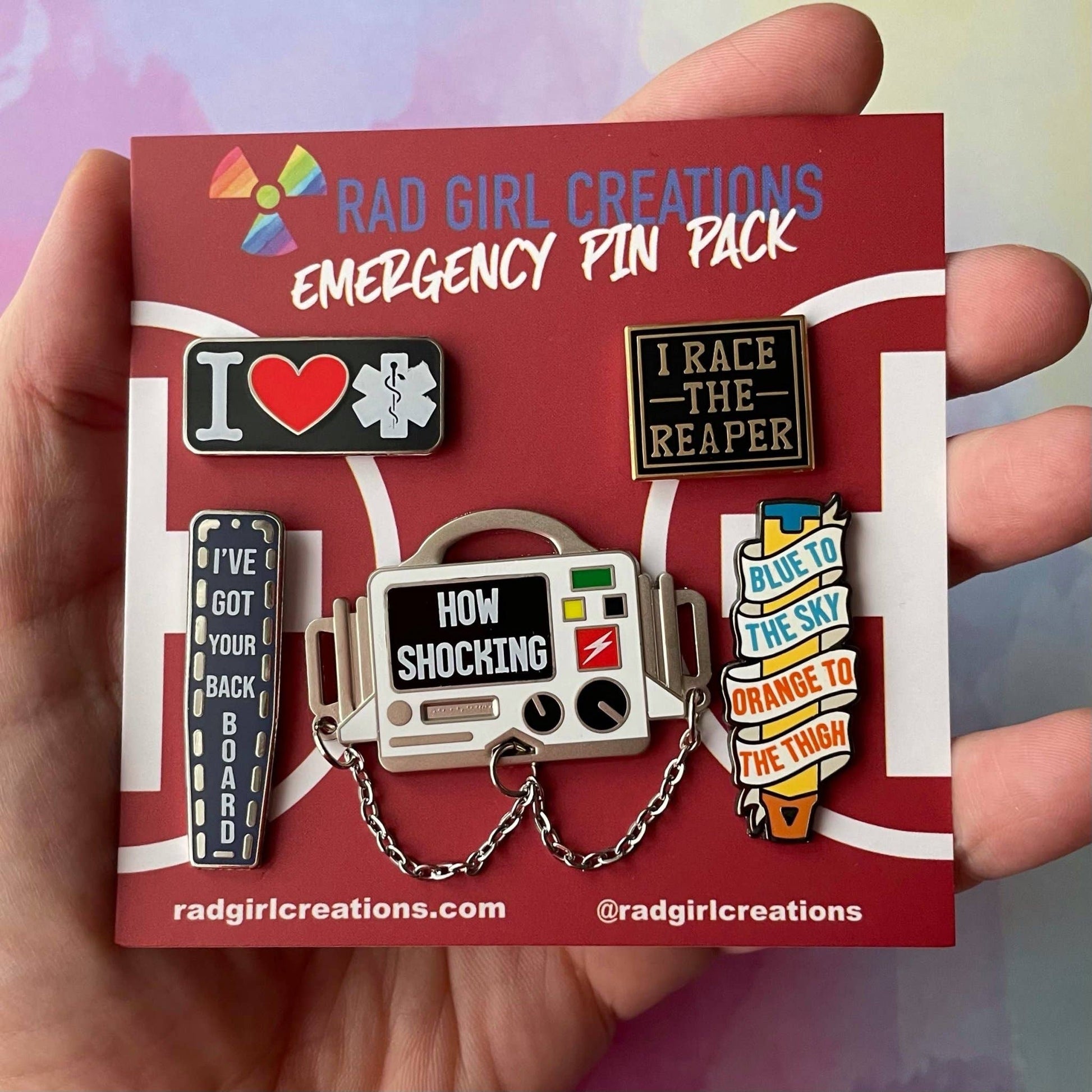 Emergency Pin Pack Rad Girl Creations