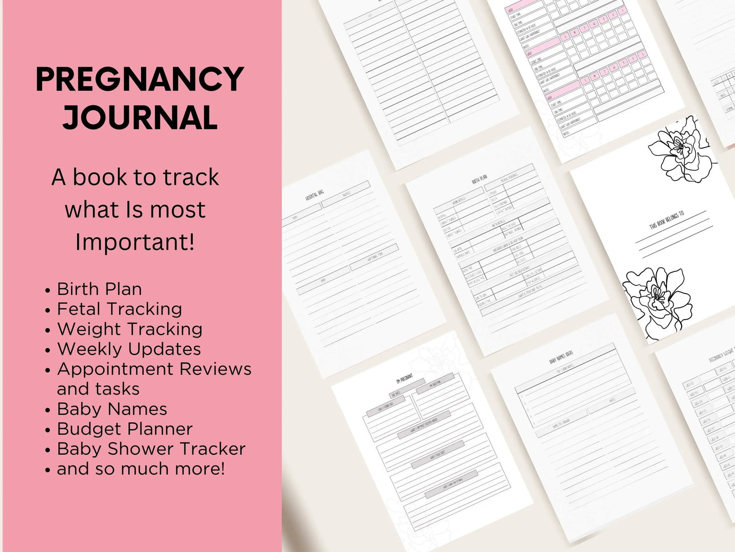Expecting Joy: A Comprehensive Pregnancy Journal for Moms-to-Be