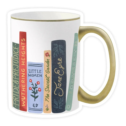 Famous Novels Book Mug Sticker