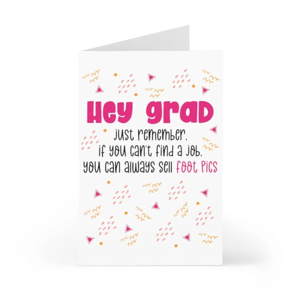 Foot Pics Funny Graduation Card for Her - Congrats Grad Gift R is for Robo