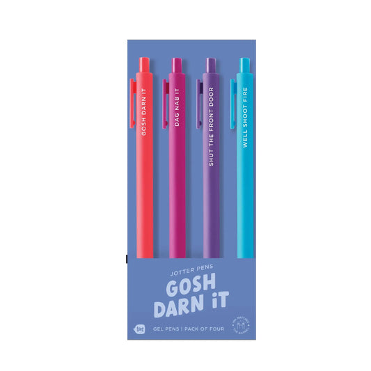 Gosh Darn It  Jotter Pens Set - 4 Pack