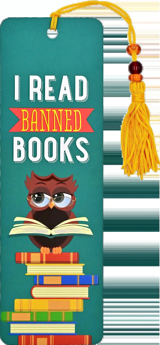I Read Banned Books Beaded Bookmark