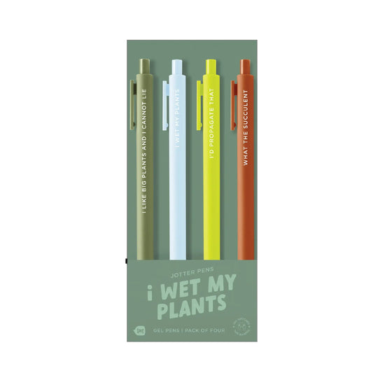 I wet my plants Jotter Pens Set - 4 Pack