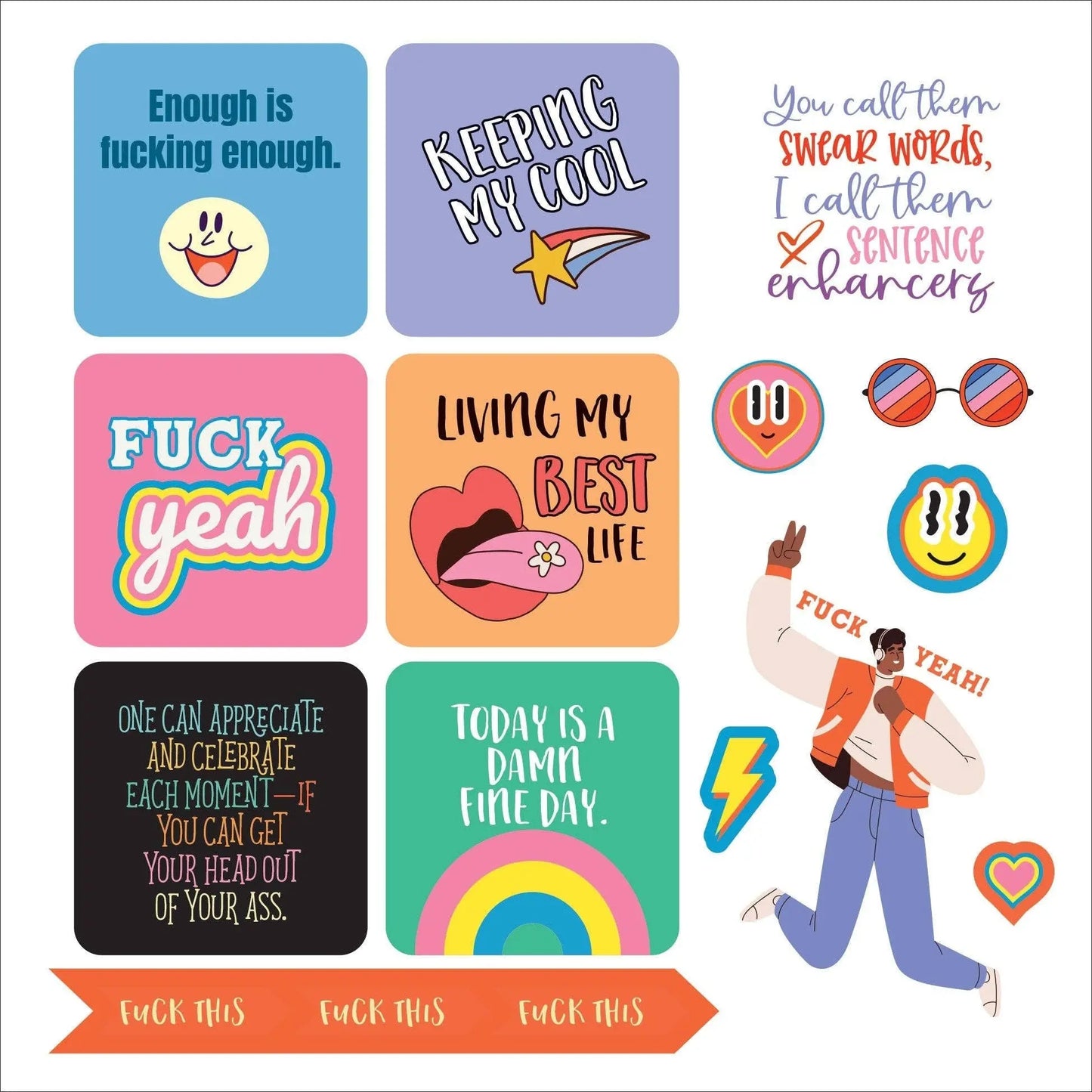 Inner F*cking Peace Book of Stickers - Harper Grace Press