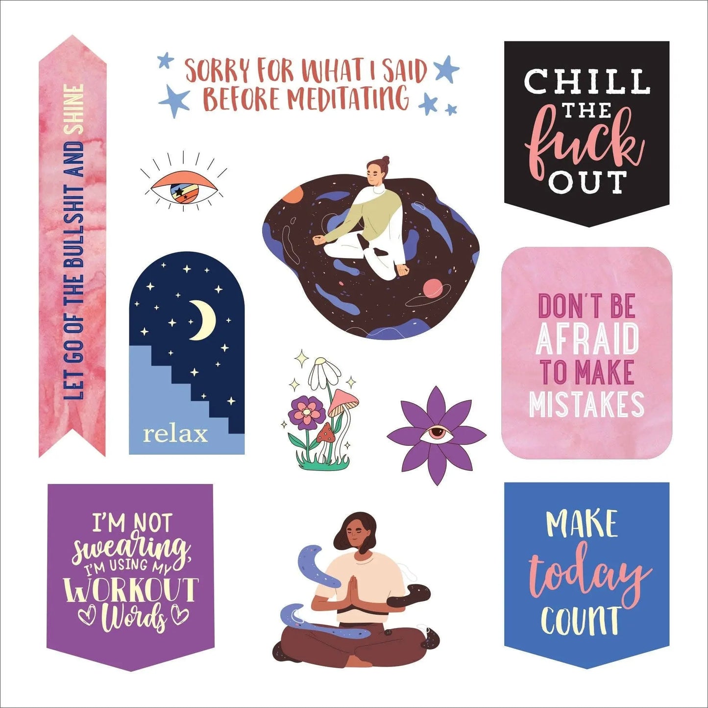 Inner F*cking Peace Book of Stickers - Harper Grace Press