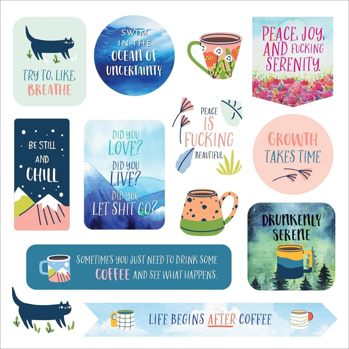 Inner F*cking Peace Book of Stickers - Harper Grace Press