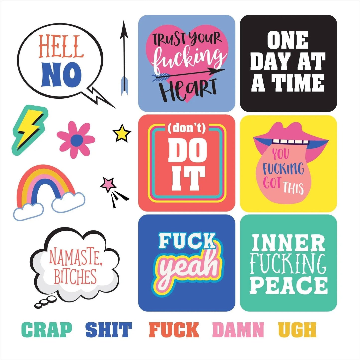 Inner F*cking Peace Book of Stickers - Harper Grace Press