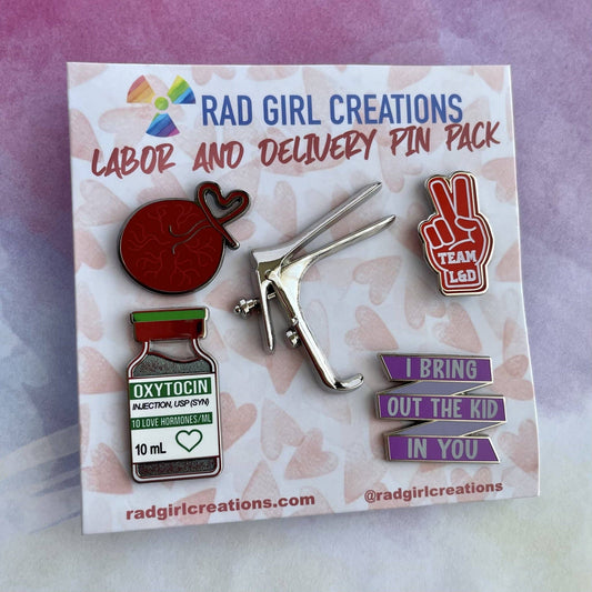 Labor and Delivery Pin Pack Rad Girl Creations