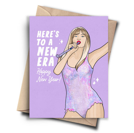 New Year New Era - Taylor Swift Funny New Years Card Pop Cult Paper