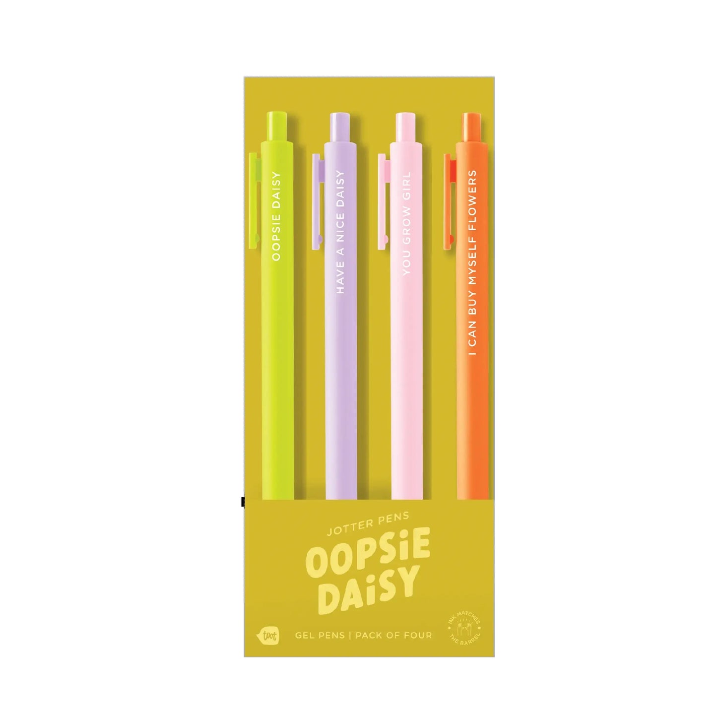 Oopsie Daisy Jotter Pens Set - 4 Pack