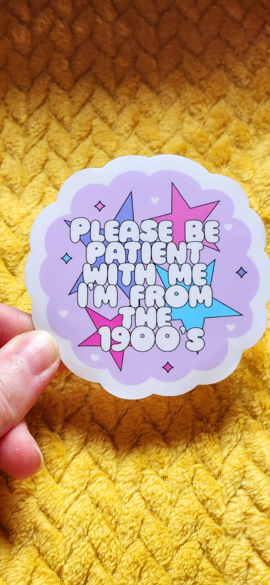 Please be patient sticker hydroflask planner Luxe Trauma