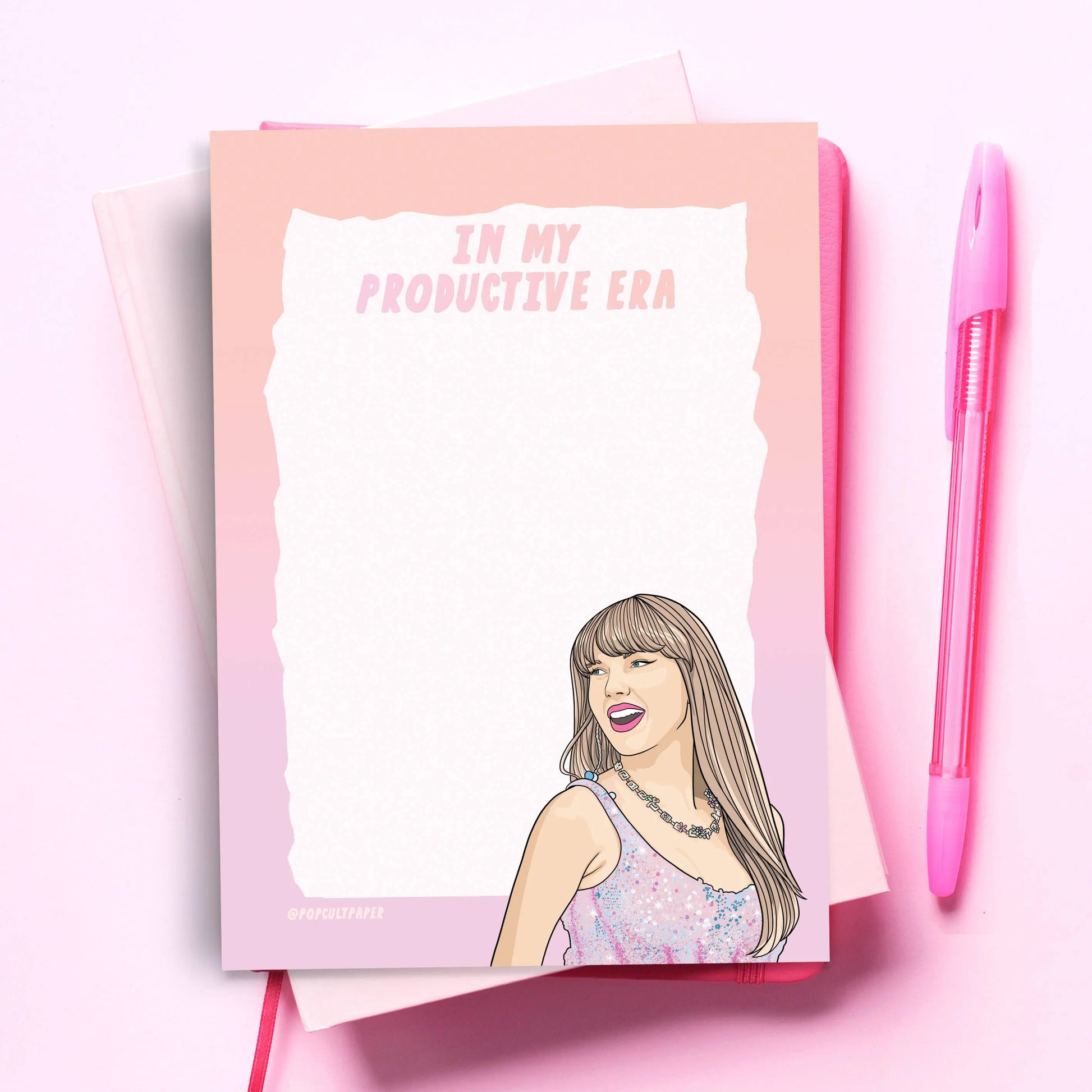 Productive Era Taylor Swift Funny Notepad - Pop Culture Pad  Harper Grace Press