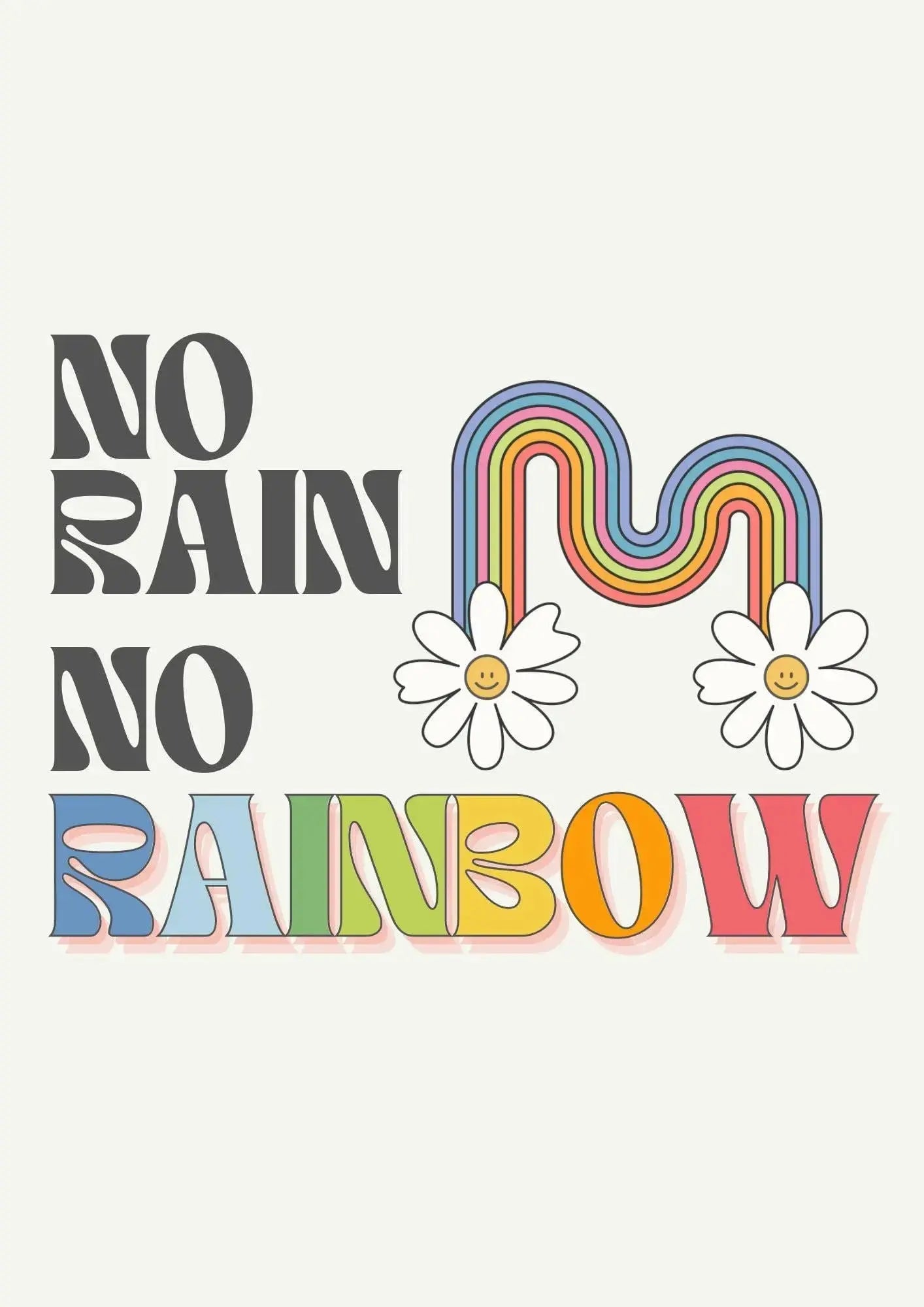 Rainbow | Typography Print - Size A4