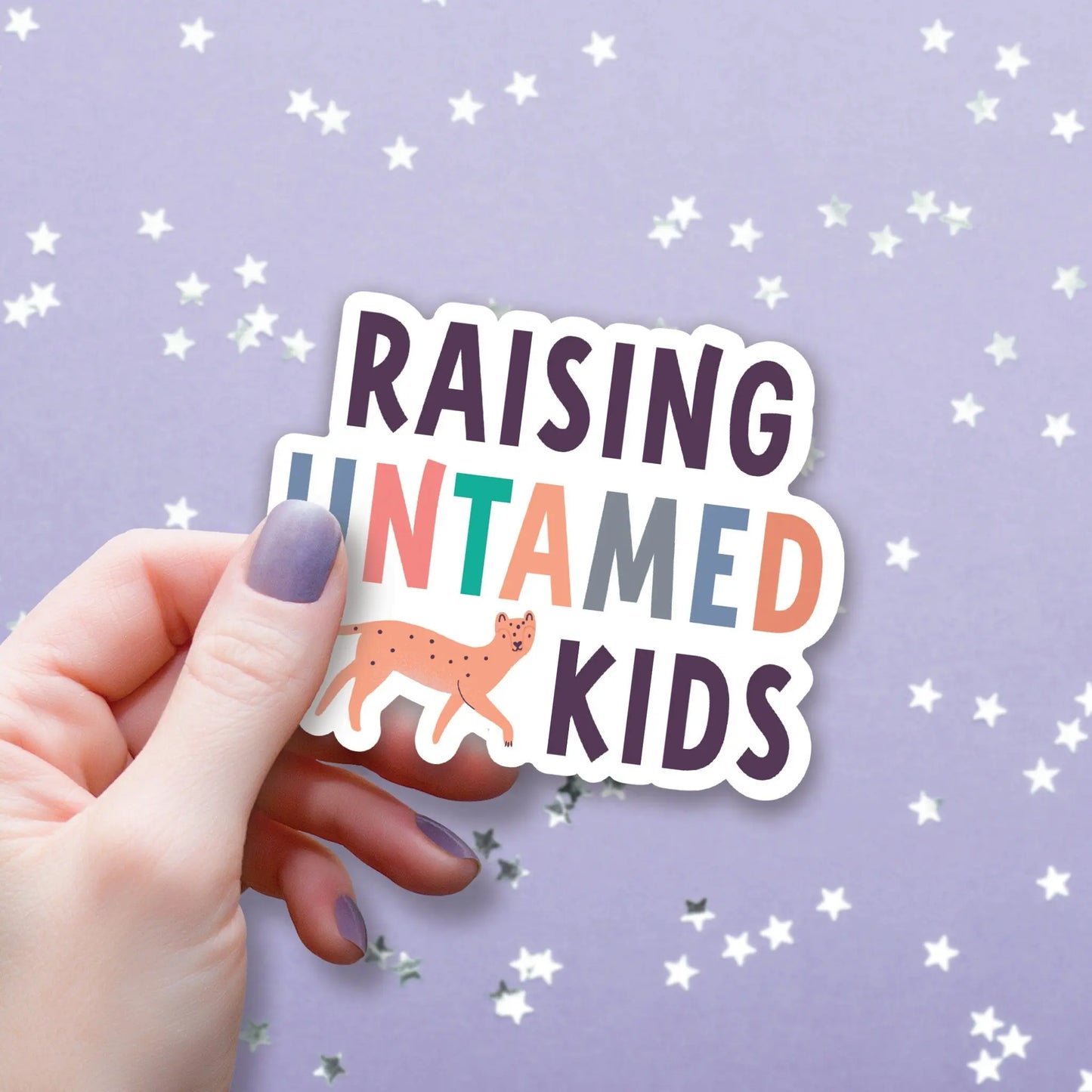 Raising Untamed Kids Sticker, 3-inch