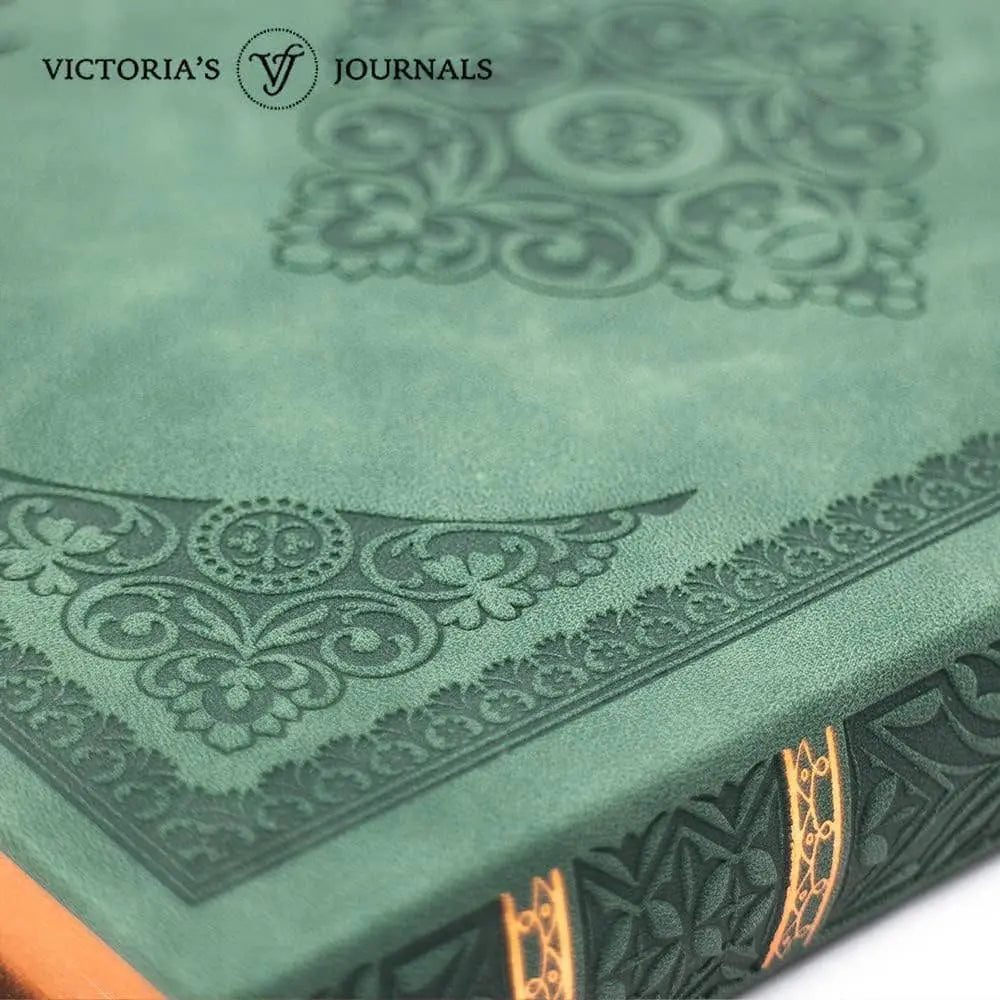 Renaissance Faire Diary Journal Vegan Leather (Dark Moss)