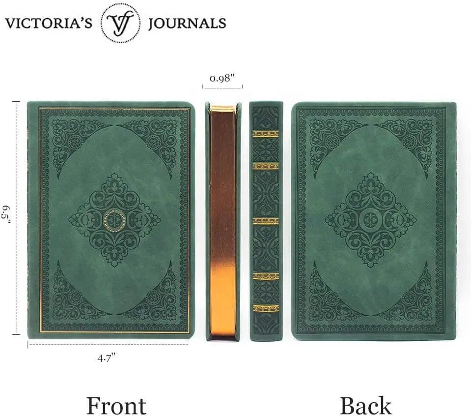 Renaissance Faire Diary Journal Vegan Leather (Dark Moss)