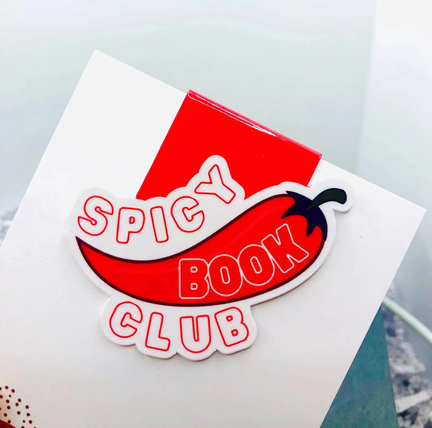 Spicy Book Club Magnetic Bookmark