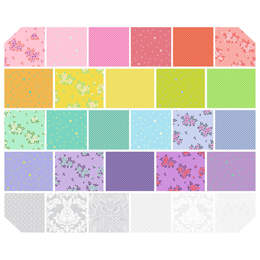 True Colors Fat Quarter Bundle by Tula Pink - 28 pcs